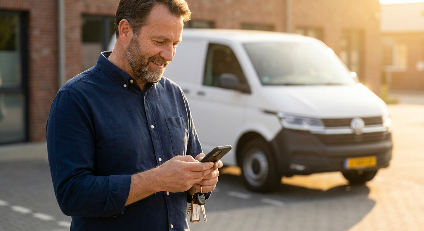 A rental operator sending a deposit link